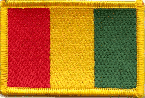 Patch Sticker zum aufb&uuml;geln Guinea | 5.5 x 9 cm - Bild 1