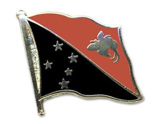 Flaggen Pin Papua-Neuguinea geschwungen | ca. 20 mm - Bild 1