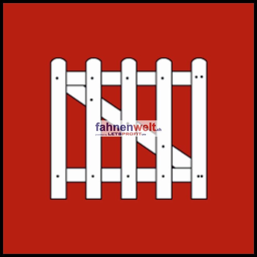 Fahne Gemeinde 1356 Les Cl&eacute;es (VD) | 30 x 30 cm und Gr&ouml;sser - Bild 1