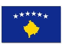Kosovo Hissfahne gedruckt im Querformat | 90 x 150 cm - Bild 1