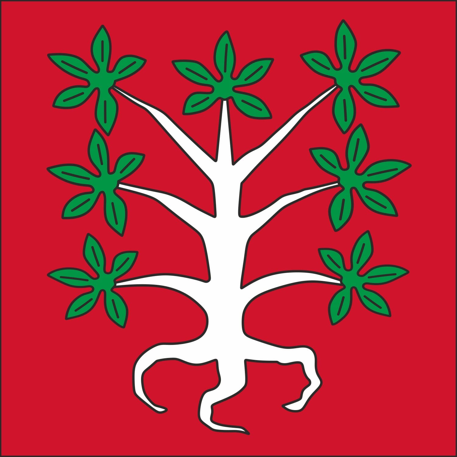 Fahne Gemeinde 6162 Entlebuch (LU) | 30 x 30 cm und Gr&ouml;sser - Bild 1