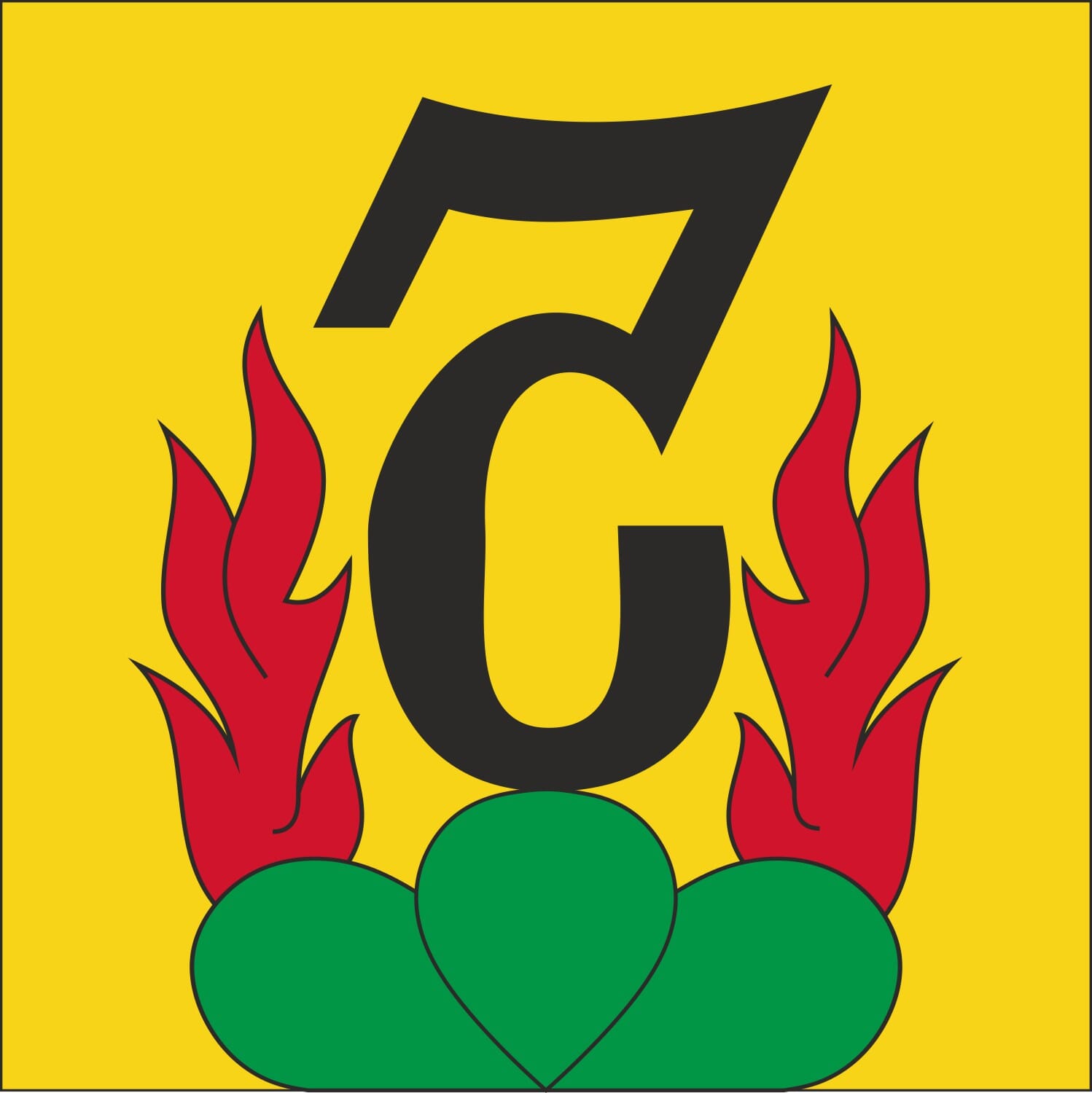 Fahne Gemeinde 3629 Kiesen (BE) | 30 x 30 cm und Gr&ouml;sser - Bild 1