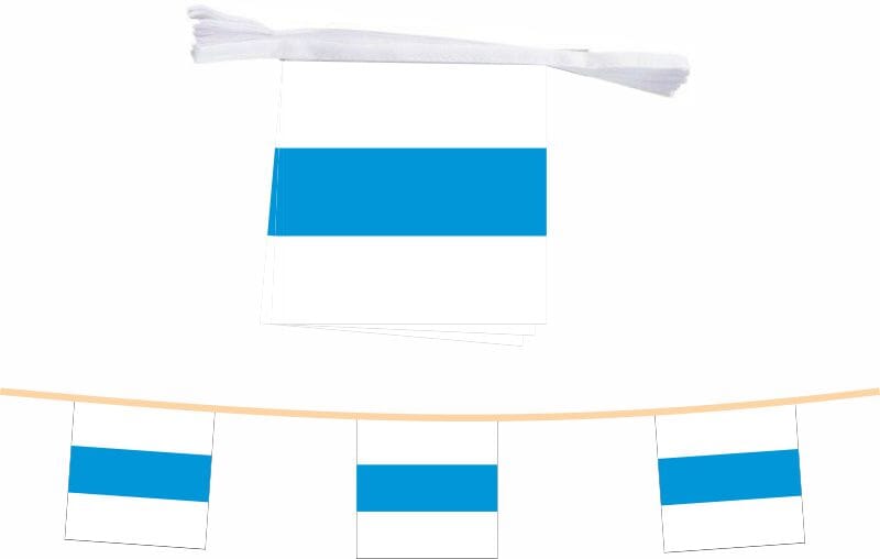 Fahnenkette Kanton Zug | 15 Fahnen 20 x 20 cm 5 m lang - Bild 1