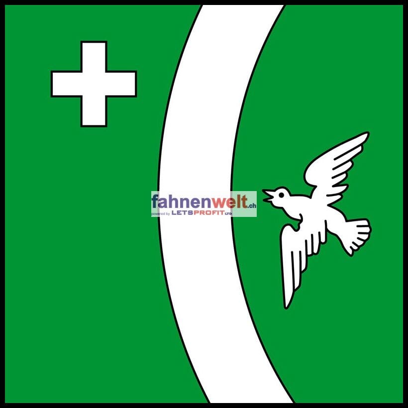 Fahne Gemeinde 3951 Agarn (VS) | 30 x 30 cm und Gr&ouml;sser - Bild 1