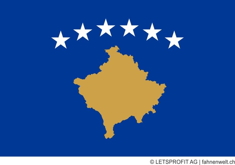 Aufkleber Kosovo | 7 x 9.5 cm - Bild 1