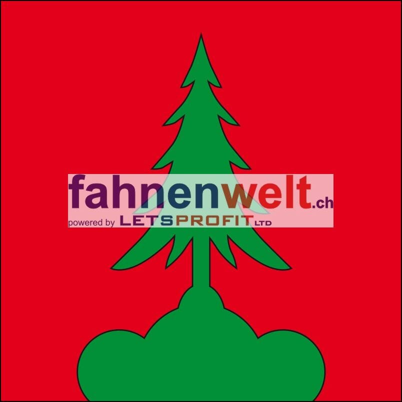 Fahne Gemeinde 4554 H&uuml;niken (SO) | 30 x 30 cm und Gr&ouml;sser - Bild 1