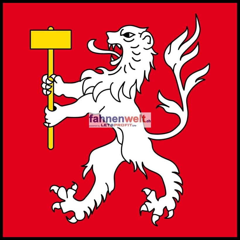 Fahne Gemeinde 1921 Martigny-Combes (VS) | 30 x 30 cm und Gr&ouml;sser - Bild 1