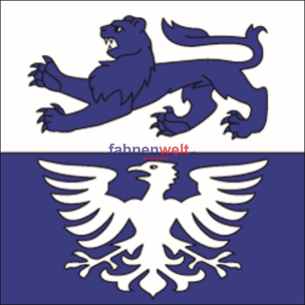Fahne Gemeinde 8494 Ludetswil Ehemalige Gemeinde (ZH) | 30 x 30 cm und Gr&ouml;sser - Bild 1