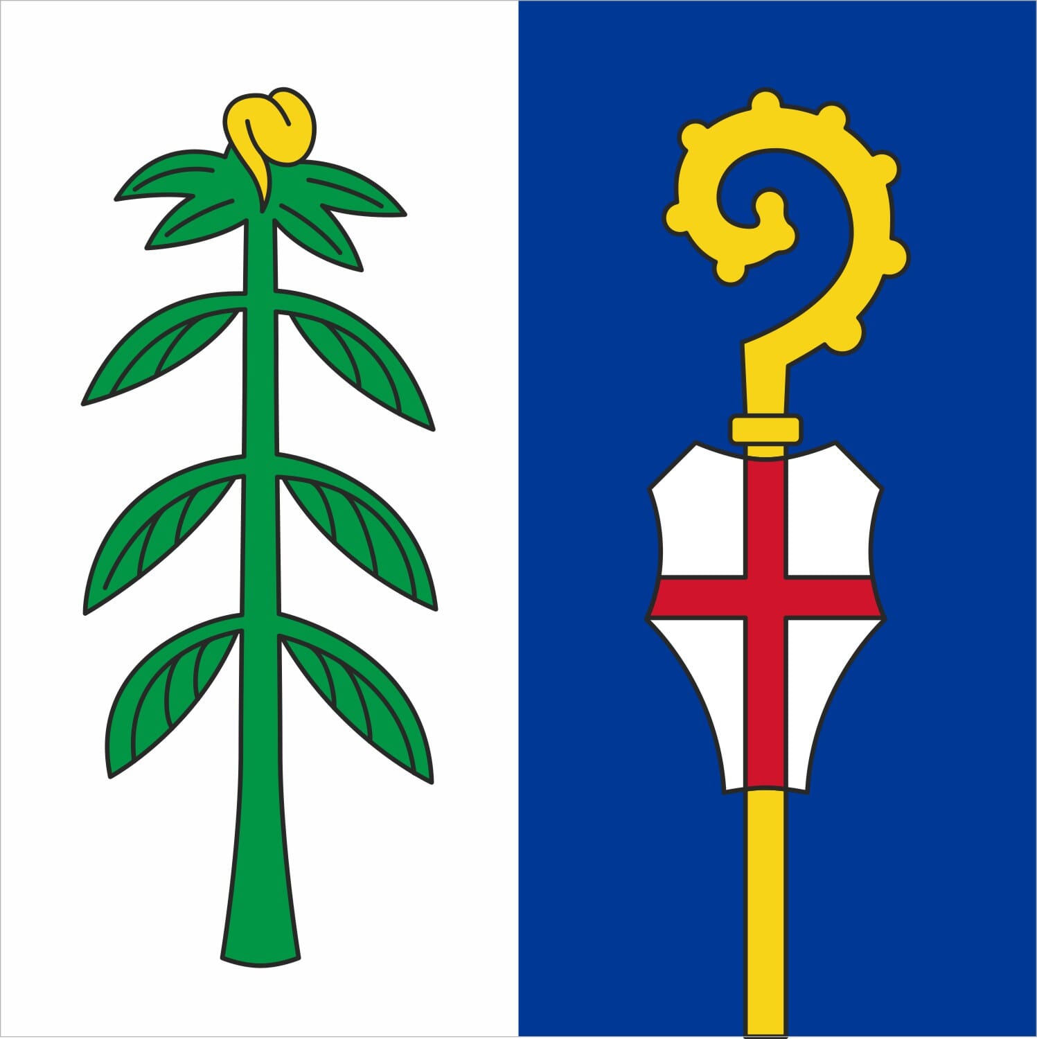 Fahne Gemeinde 6805 Mezzovico-Vira (TI) | 30 x 30 cm und Gr&ouml;sser - Bild 1