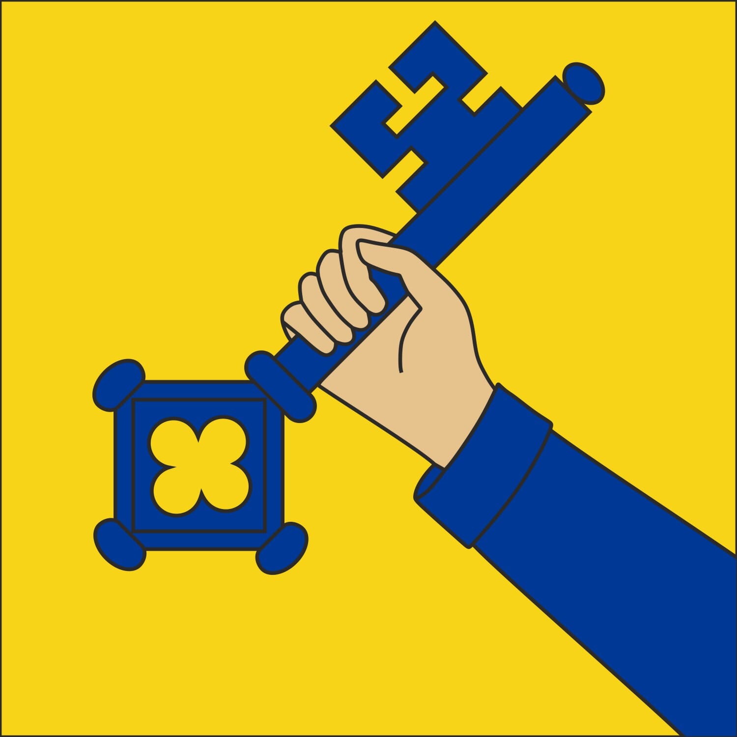 Fahne Gemeinde 8304 Wallisellen alt (ZH) | 30 x 30 cm und Gr&ouml;sser - Bild 1