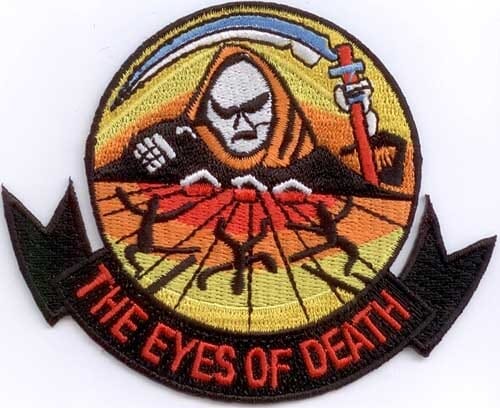 Patch Sticker zum aufb&uuml;geln The Eyes of Death | 9.5 x 8 cm - Bild 1