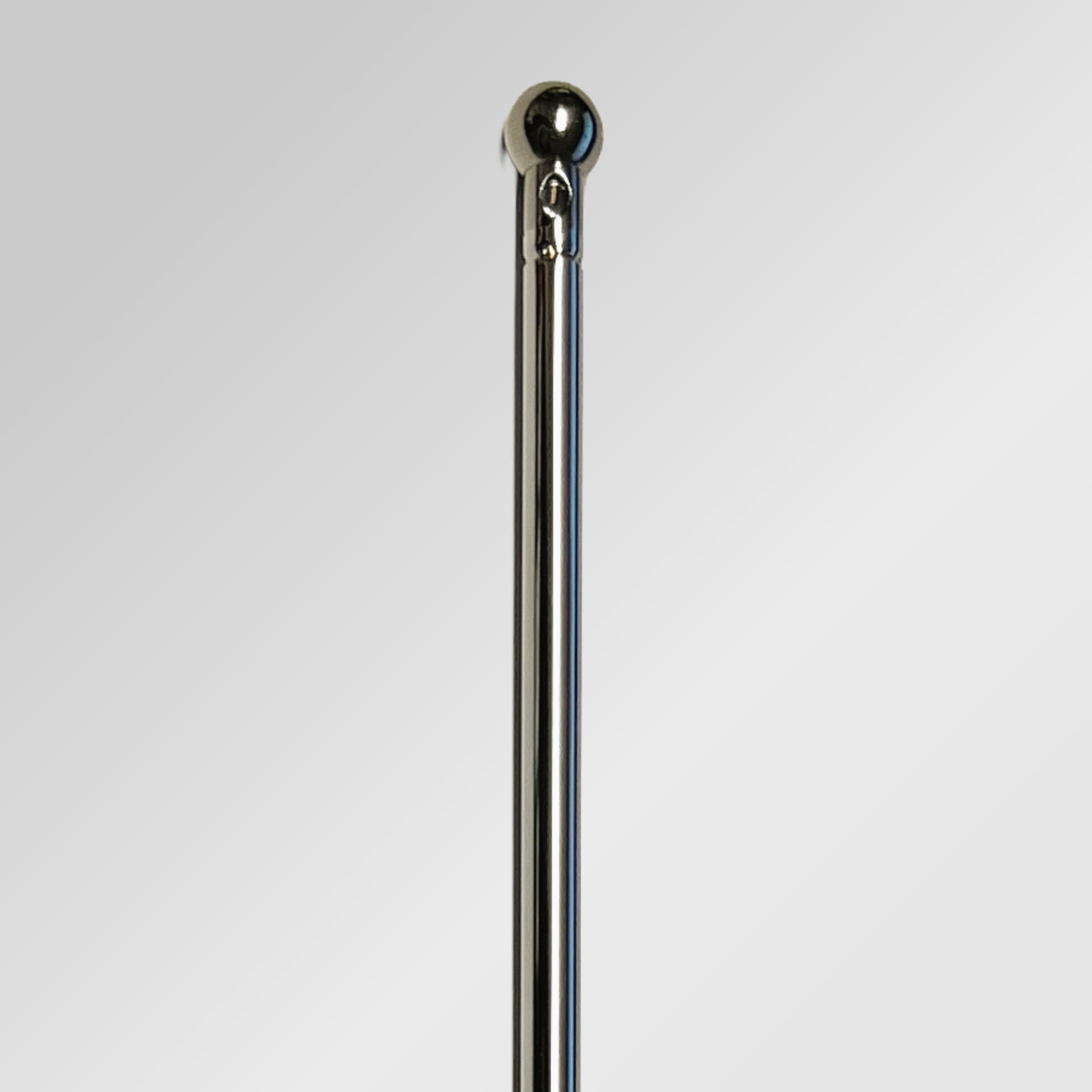 Tischfahnenstab verchromt DeLuxe Standard oder Teleskop 36 cm oder 27 bis 47 cm - Bild 1