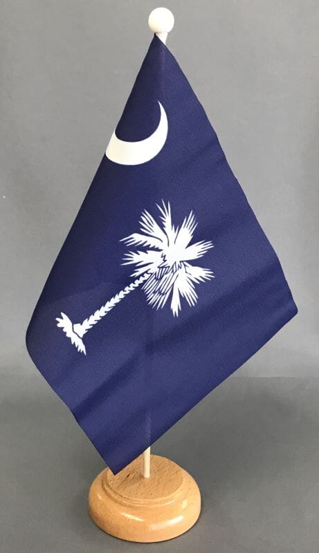 South Carolina Tisch-Fahne gedruckt | 10 x 15 cm - Bild 1