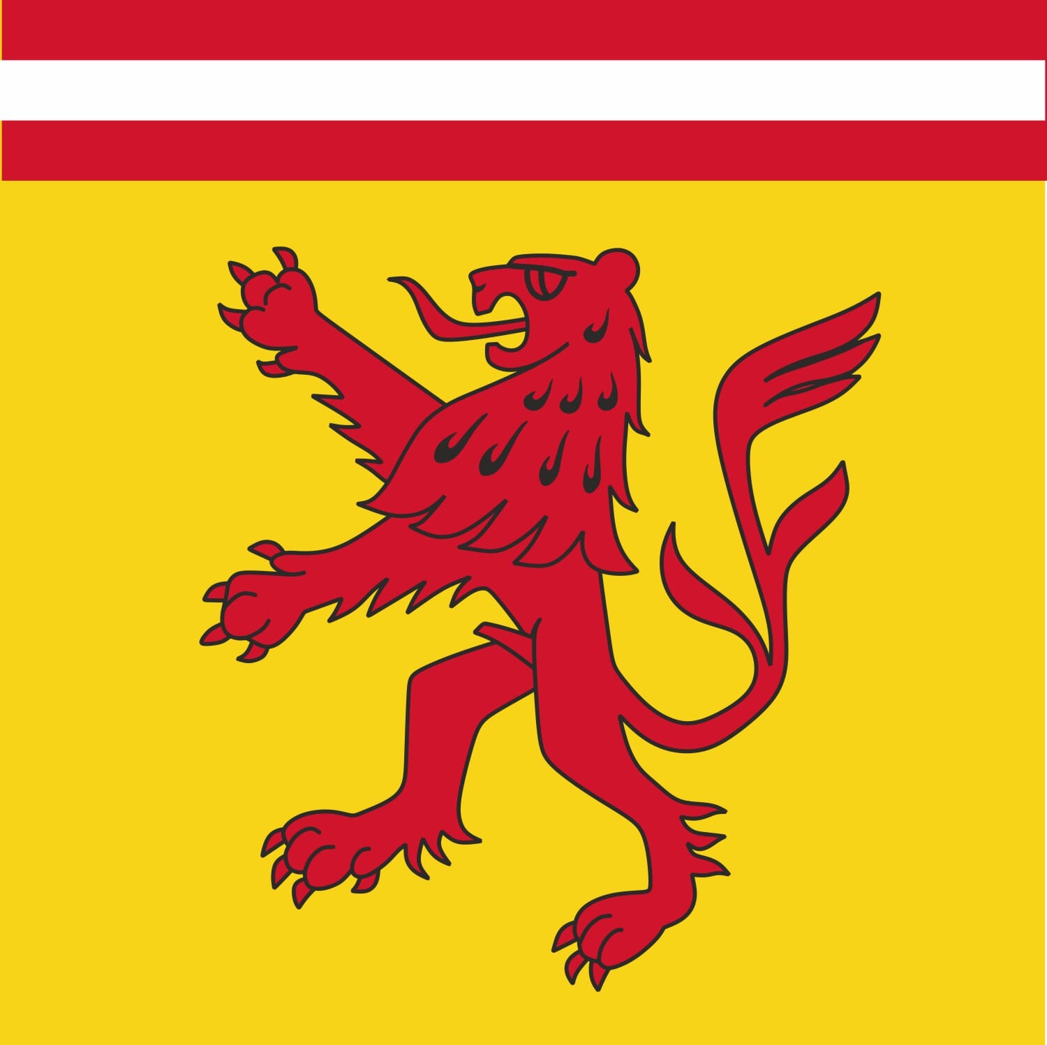 Fahne Gemeinde 5507 Mellingen (AG) | 30 x 30 cm und Gr&ouml;sser - Bild 1