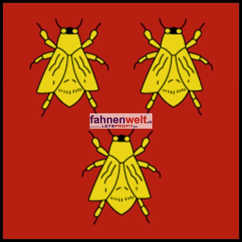 Fahne Gemeinde 1683 Sarzens (VD) | 30 x 30 cm und Gr&ouml;sser - Bild 1