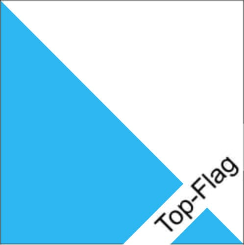 Fahne Z&uuml;rich ZH gedruckt | 120 x 120 cm - Bild 1