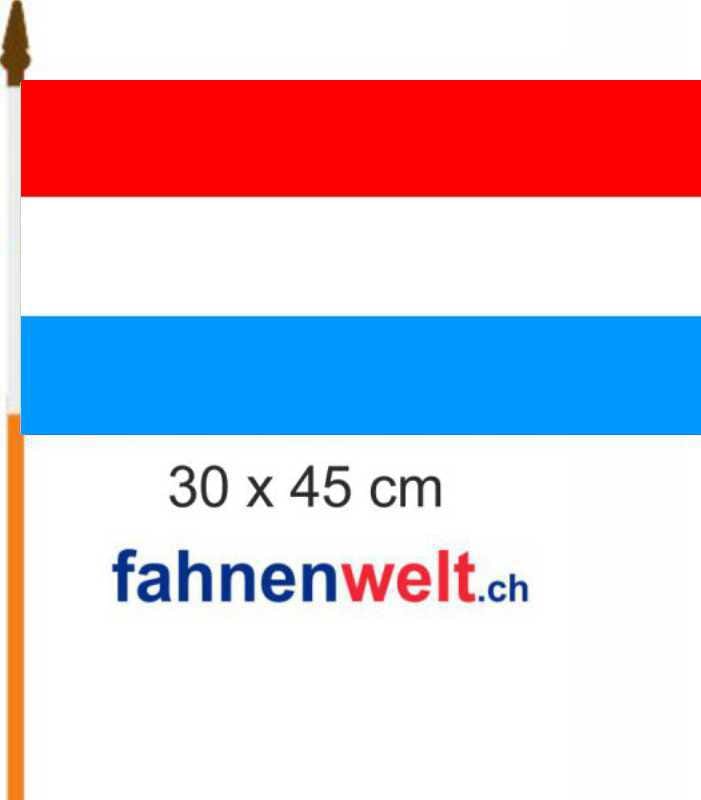 Luxemburg Fahne / Flagge am Stab | 30 x 45 cm - Bild 1
