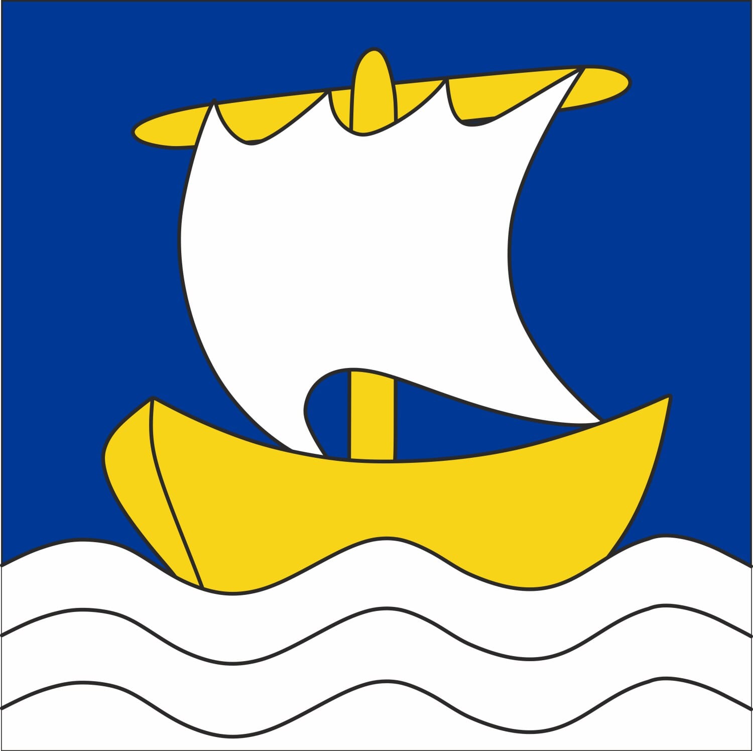 Fahne Gemeinde 3707 D&auml;rligen (BE) | 30 x 30 cm und Gr&ouml;sser - Bild 1