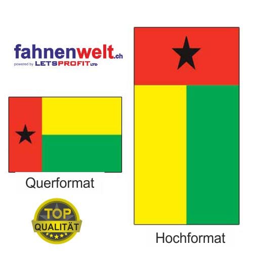 Guinea Bissau Fahne aus Multi-Flag im Hoch- und Querformat | diverse Gr&ouml;ssen - Bild 1