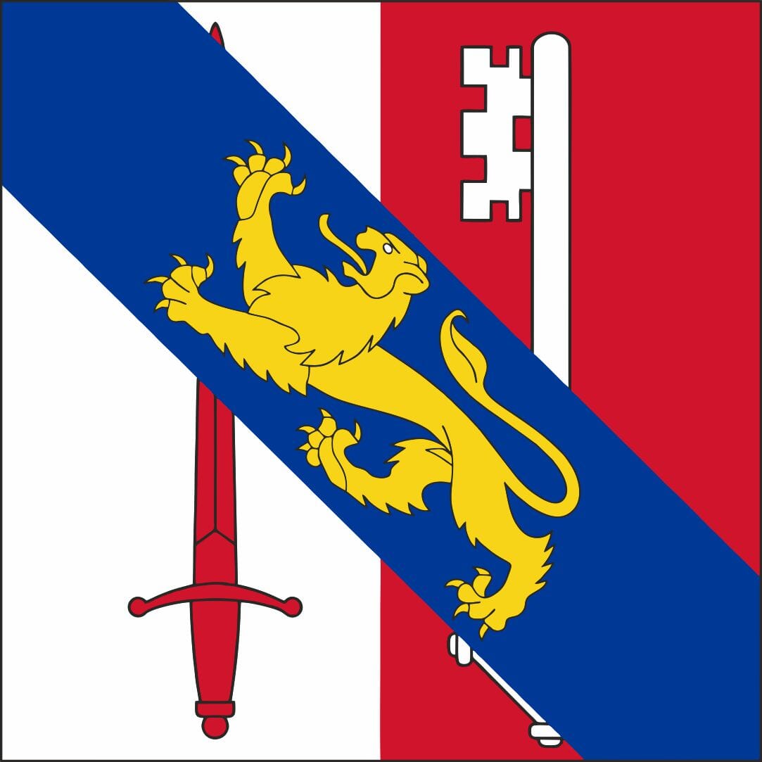 Fahne Gemeinde 1302 Vufflens-la-Ville (VD) | 30 x 30 cm und Gr&ouml;sser - Bild 1