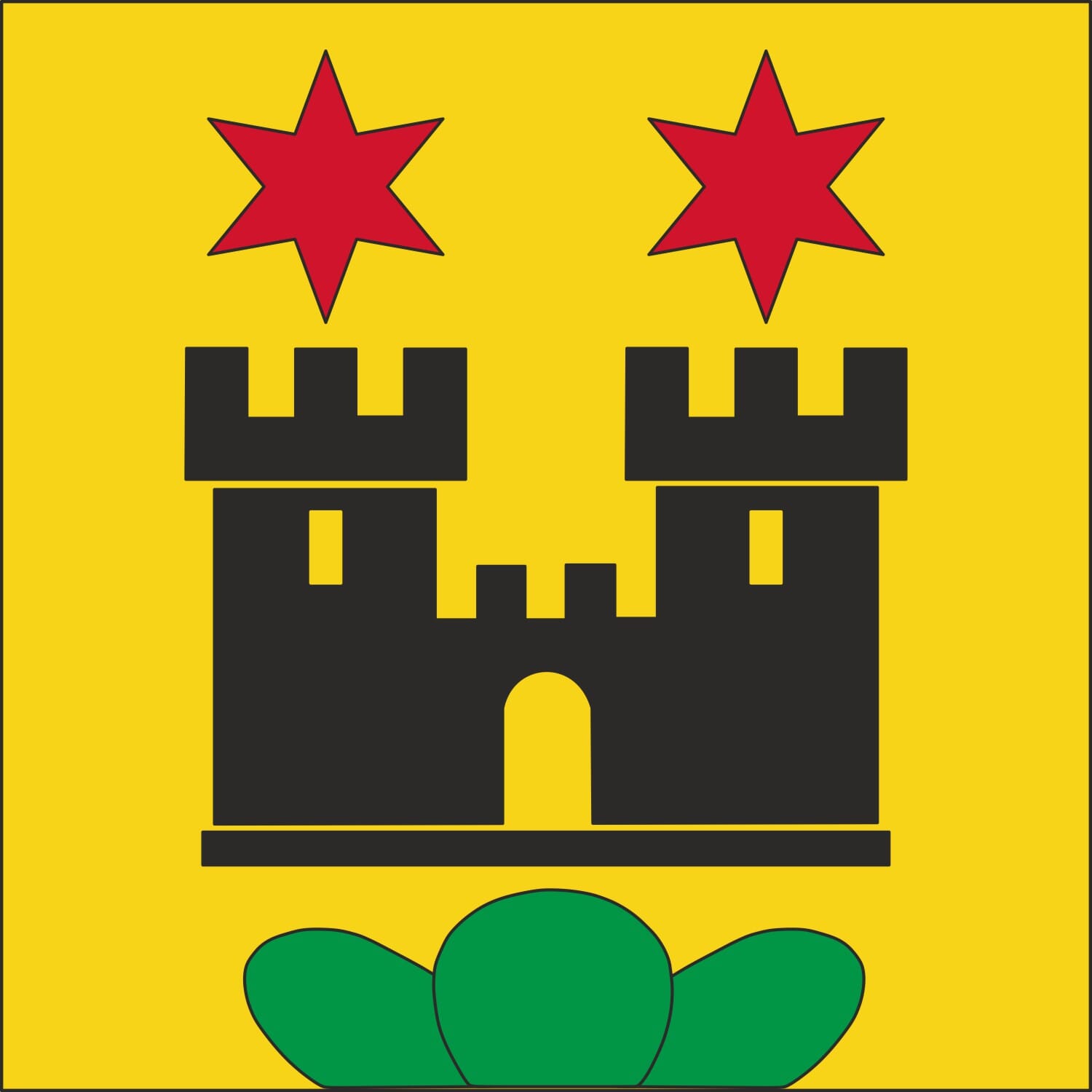 Fahne Gemeinde 8706 Meilen (ZH) | 30 x 30 cm und Gr&ouml;sser - Bild 1