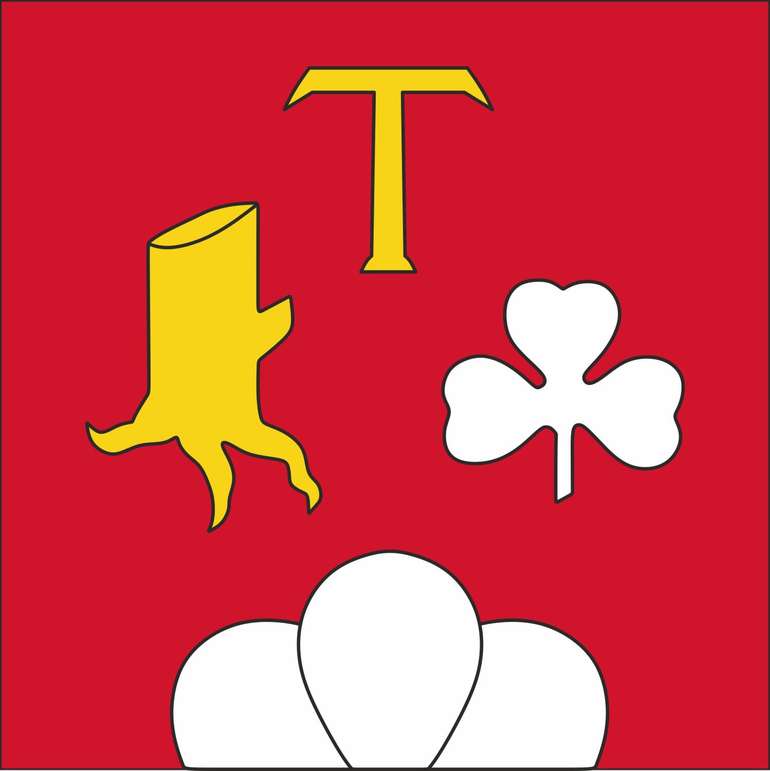 Fahne Gemeinde 6252 Dagmersellen (LU) | 30 x 30 cm und Gr&ouml;sser - Bild 1