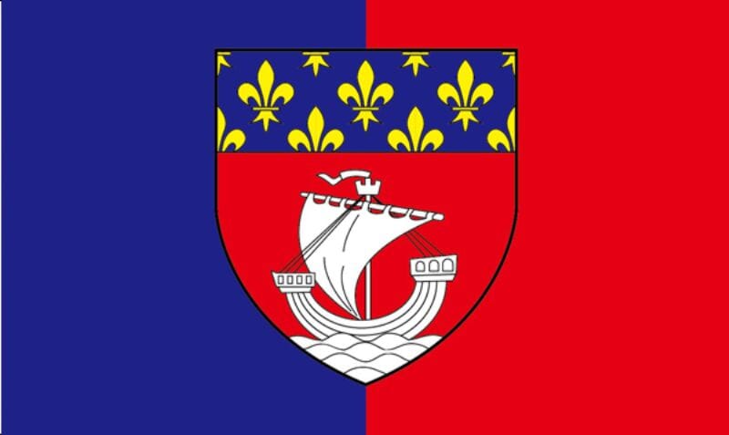 Paris Fahne gedruckt | 90 x 150 cm - Bild 1
