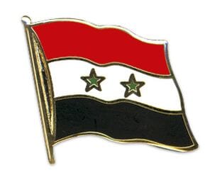 Flaggen Pin Syrien geschwungen | ca. 20 mm - Bild 1