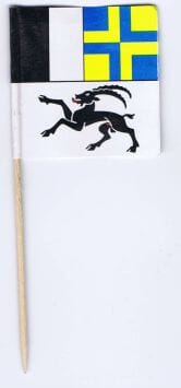Mini-Fahnen Graub&uuml;nden Pack &agrave; 100 St&uuml;ck | 40 x 40 mm - Bild 1