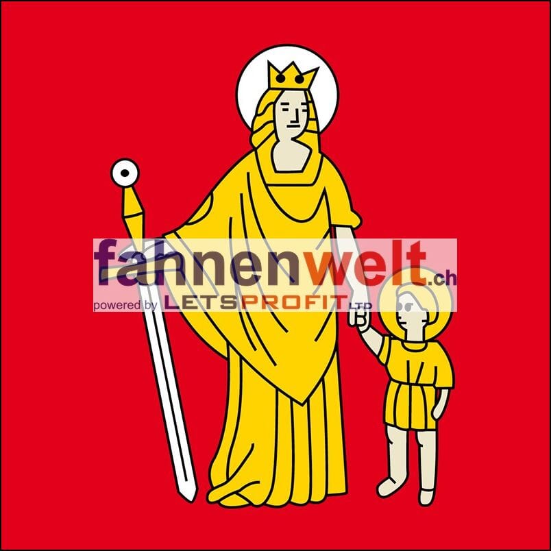Fahne Gemeinde 7159 Andiast Ehemalige Gemeinde (GR) | 30 x 30 cm und Gr&ouml;sser - Bild 1