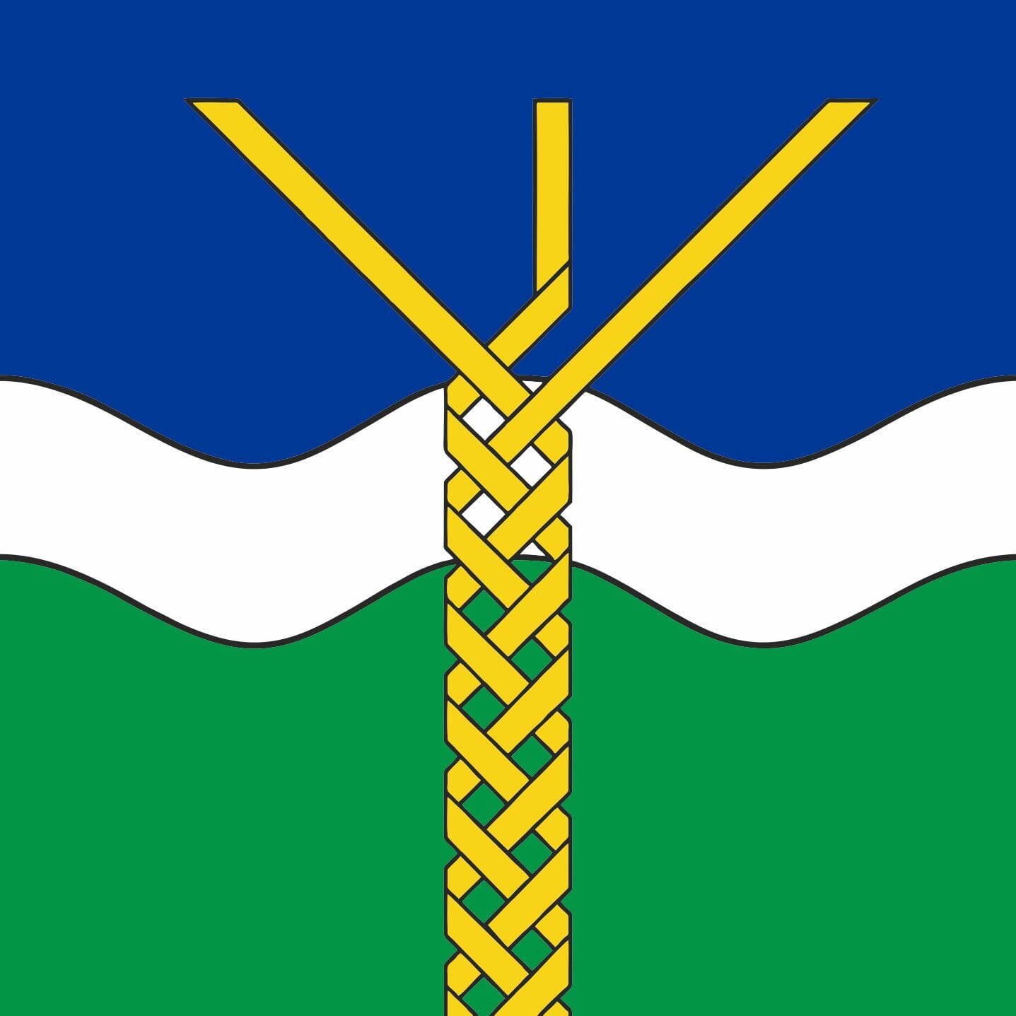 Fahne Gemeinde 6661 Isorno (TI) | 30 x 30 cm und Gr&ouml;sser - Bild 1