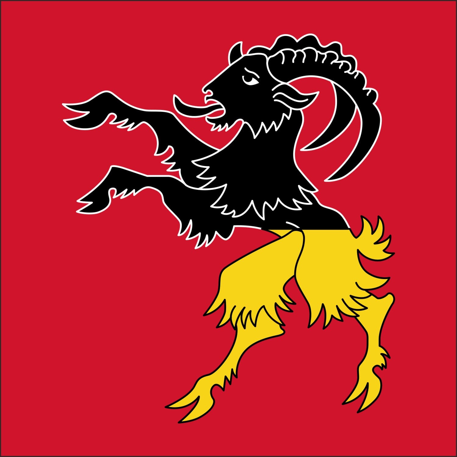 Fahne Gemeinde 6370 Stans (NW) | 30 x 30 cm und Gr&ouml;sser - Bild 1