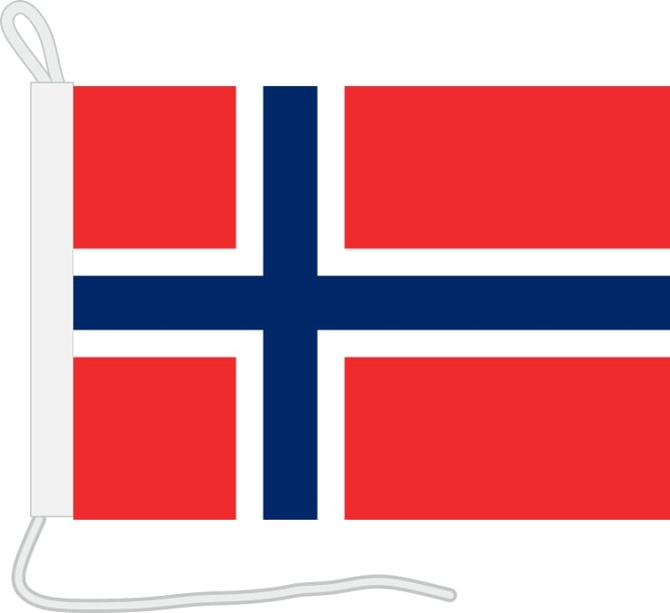 Bootsfahne Norwegen | 30 x 45 cm - Bild 1