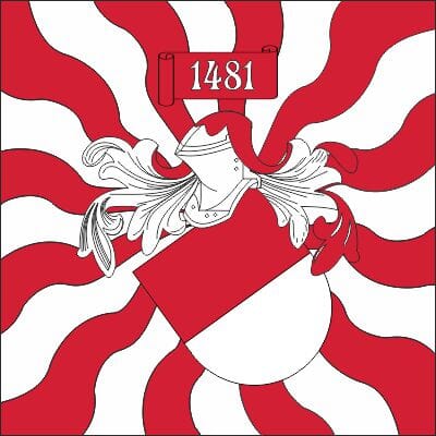 Fahne geflammt Solothurn SO | 80 x 80 cm - Bild 1