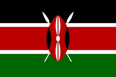 Multi-Flag Kenia | Gr&ouml;sse ca. 90 x 150 cm - Bild 1