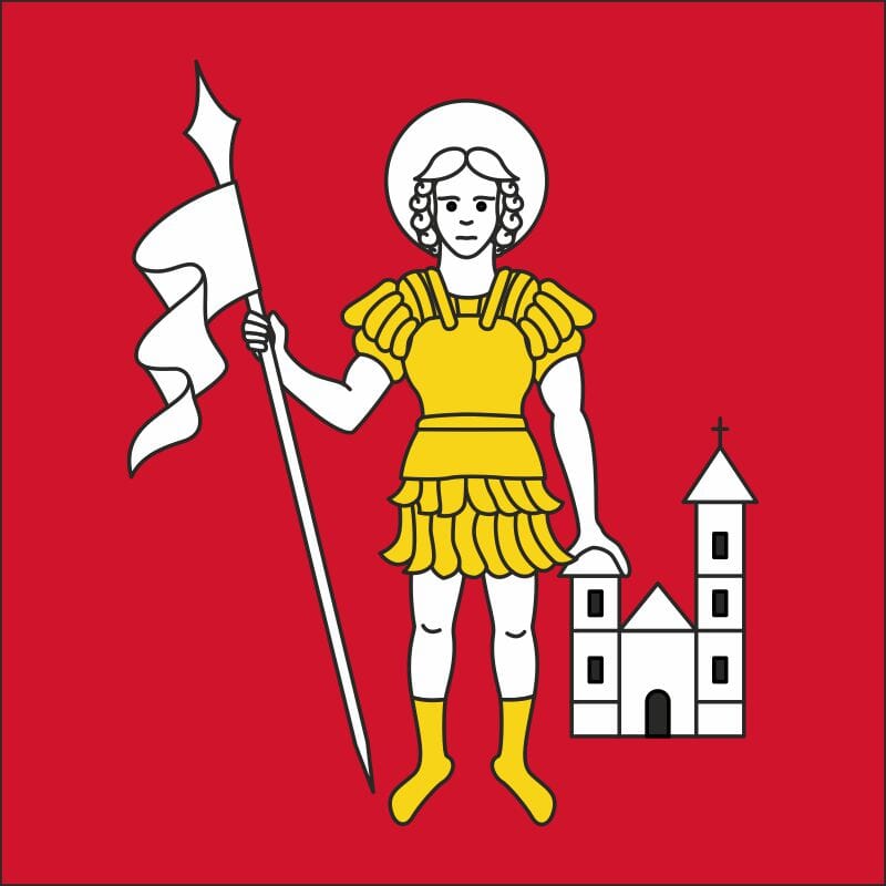 Fahne Gemeinde 6721 Ludiano Ehemalige Gemeinde (TI) | 30 x 30 cm und Gr&ouml;sser - Bild 1