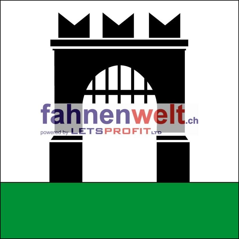 Fahne Gemeinde 7414 F&uuml;rstenau (GR) | 30 x 30 cm und Gr&ouml;sser - Bild 1