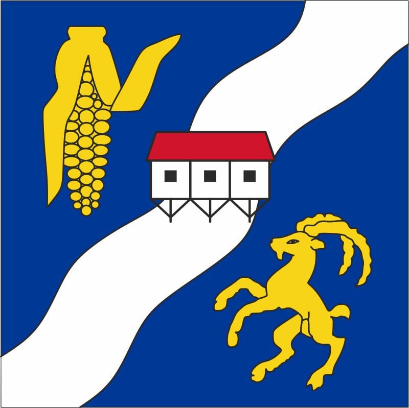Fahne Gemeinde 9444 Ortsgemeinde Schmitter (SG) | 30 x 30 cm und Gr&ouml;sser - Bild 1