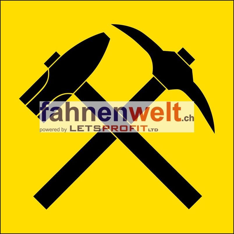 Fahne Gemeinde 4228 Erschwil (SO) | 30 x 30 cm und Gr&ouml;sser - Bild 1