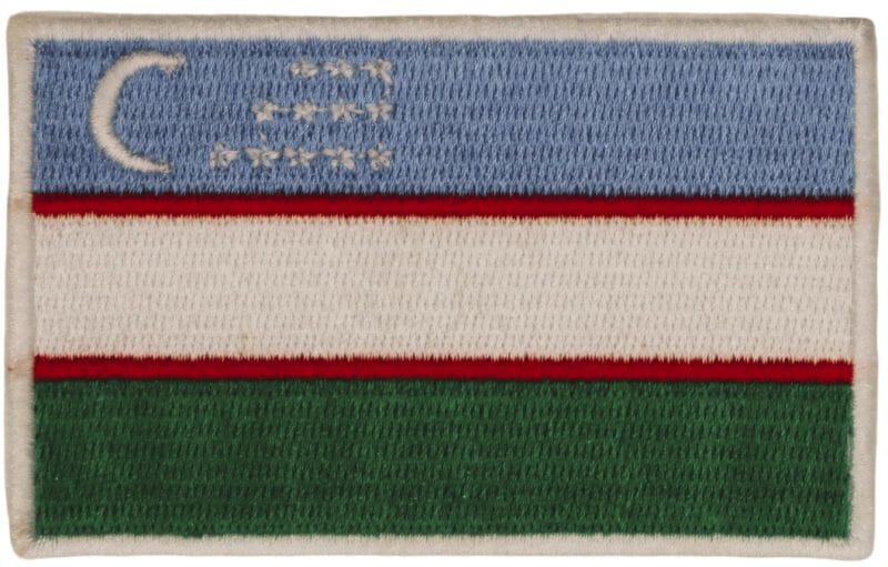 Patch Sticker zum aufb&uuml;geln Usbekistan | 5.5 x 9 cm - Bild 2