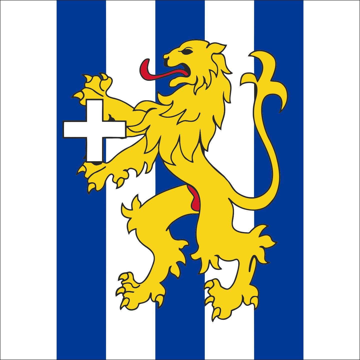 Fahne Gemeinde 1725 Hauterive (FR) | 30 x 30 cm und Gr&ouml;sser - Bild 1