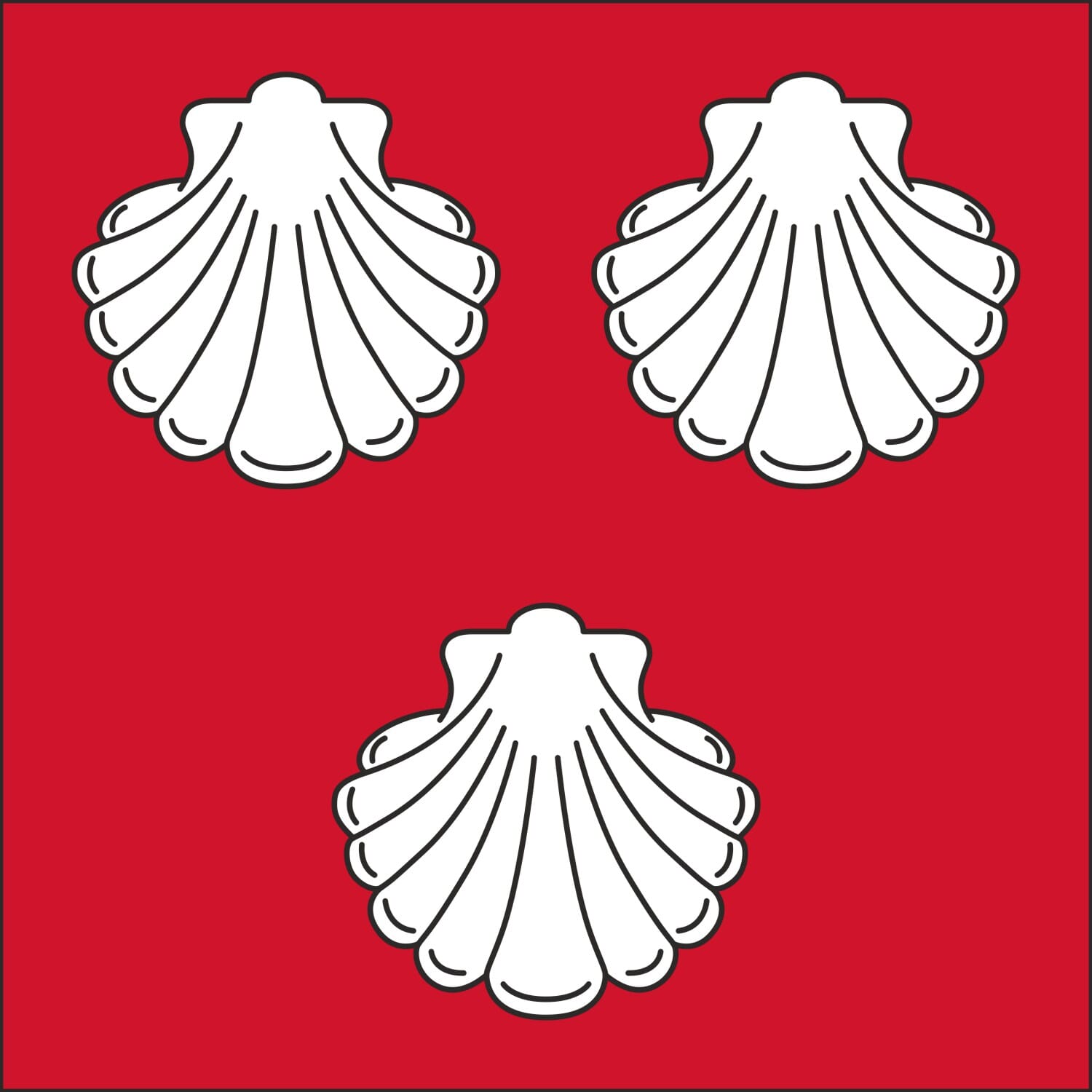 Fahne Gemeinde 6376 Emmetten (NW) | 30 x 30 cm und Gr&ouml;sser - Bild 1