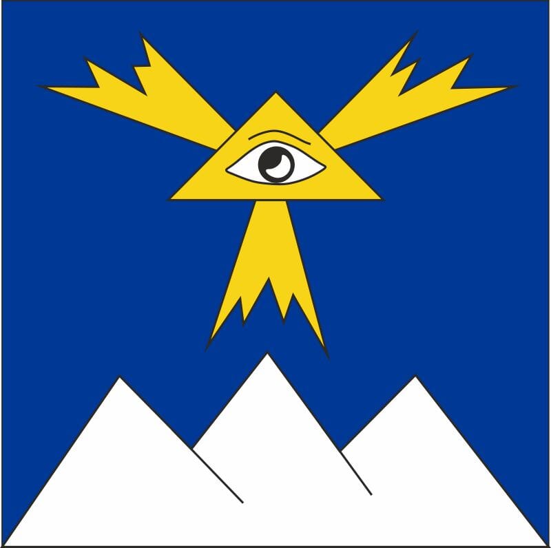 Fahne Gemeinde 3983 Goppisberg Ehemalige Gemeinde (VS) | 30 x 30 cm und Gr&ouml;sser - Bild 1