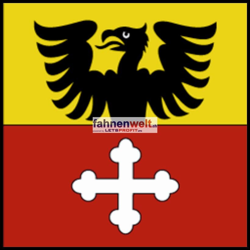 Fahne Gemeinde 1617 Remaufens (FR) | 30 x 30 cm und Gr&ouml;sser - Bild 1