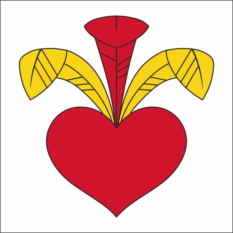 Fahne Gemeinde 5246 Scherz Ehemalige Gemeinde (AG) | 30 x 30 cm und Gr&ouml;sser - Bild 1