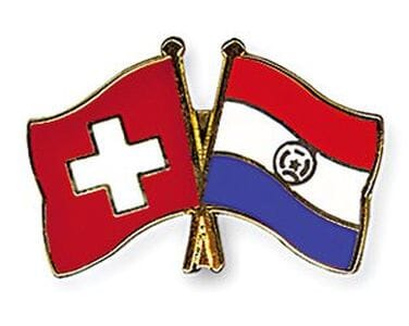 Freundschaftspin Schweiz-Paraguay | Gr&ouml;sse ca. 22mm - Bild 1