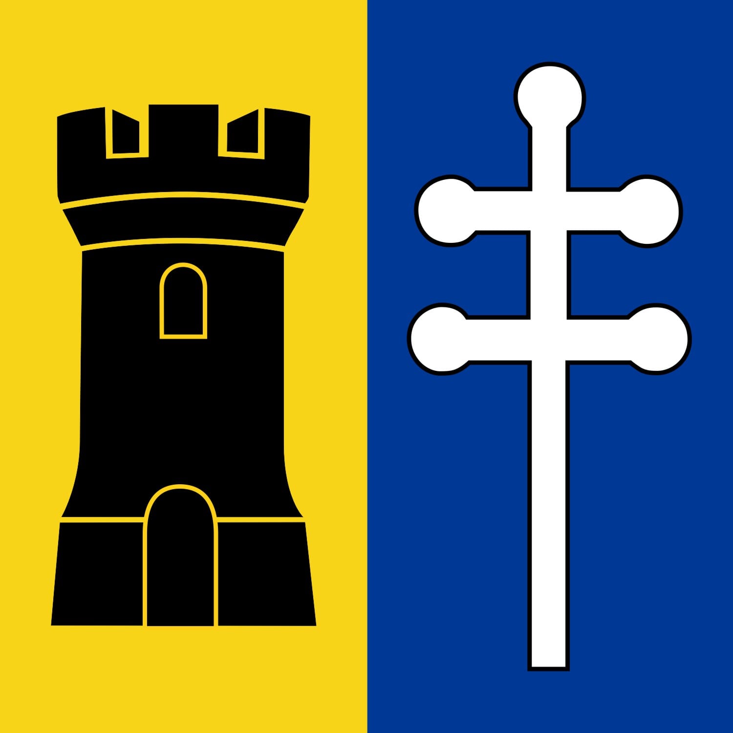 Fahne Gemeinde 6340 Baar (ZG) | 30 x 30 cm und Gr&ouml;sser - Bild 1