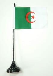 Algerien Tisch-Fahne mit Fuss | 10 x 15 cm - Bild 1