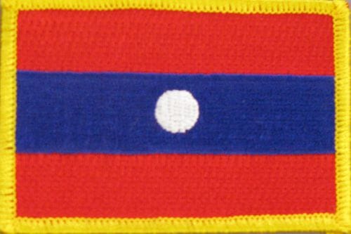 Patch Sticker zum aufb&uuml;geln Laos | 5.5 x 8 cm - Bild 1