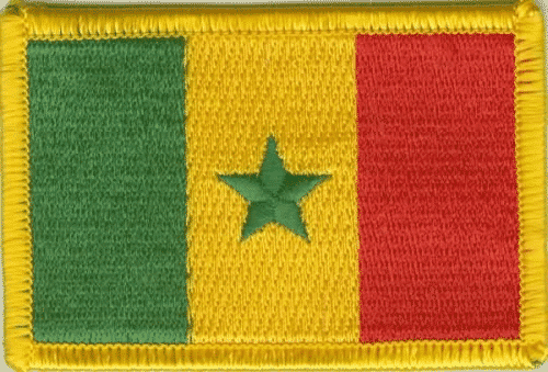 Patch Sticker zum aufb&uuml;geln Senegal | 5.5 x 9 cm - Bild 1